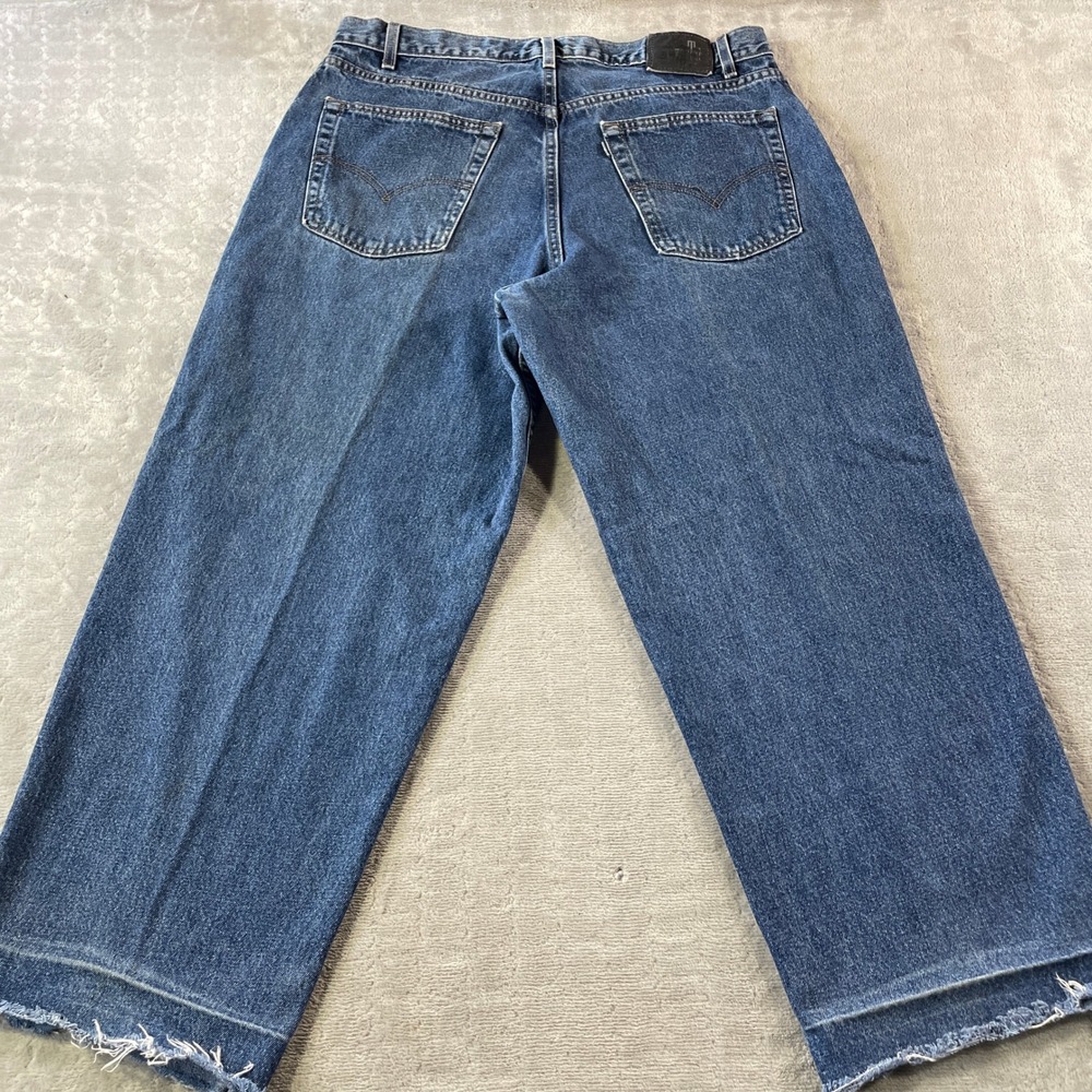 Vintage Levis SilverTab Baggy Jeans Mens 38x28 Blue USA 1998 Grunge Skater Punk - Picture 11 of 12